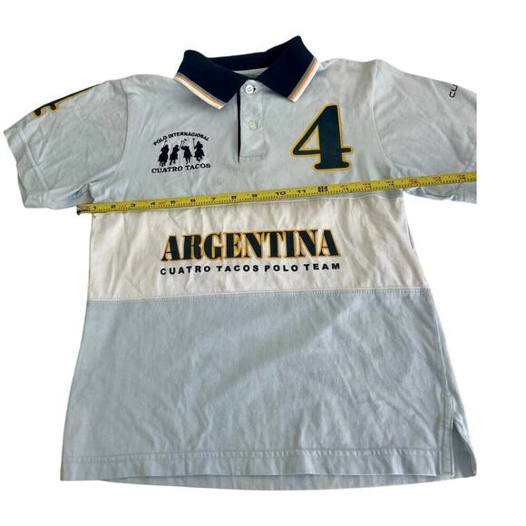 ARGENTINA CUATRO TACOS POLO TEAM SHIRT COLLARED #4 SIZE XS EQUESTRIAN HORSE RIDE - Picture 4 of 15